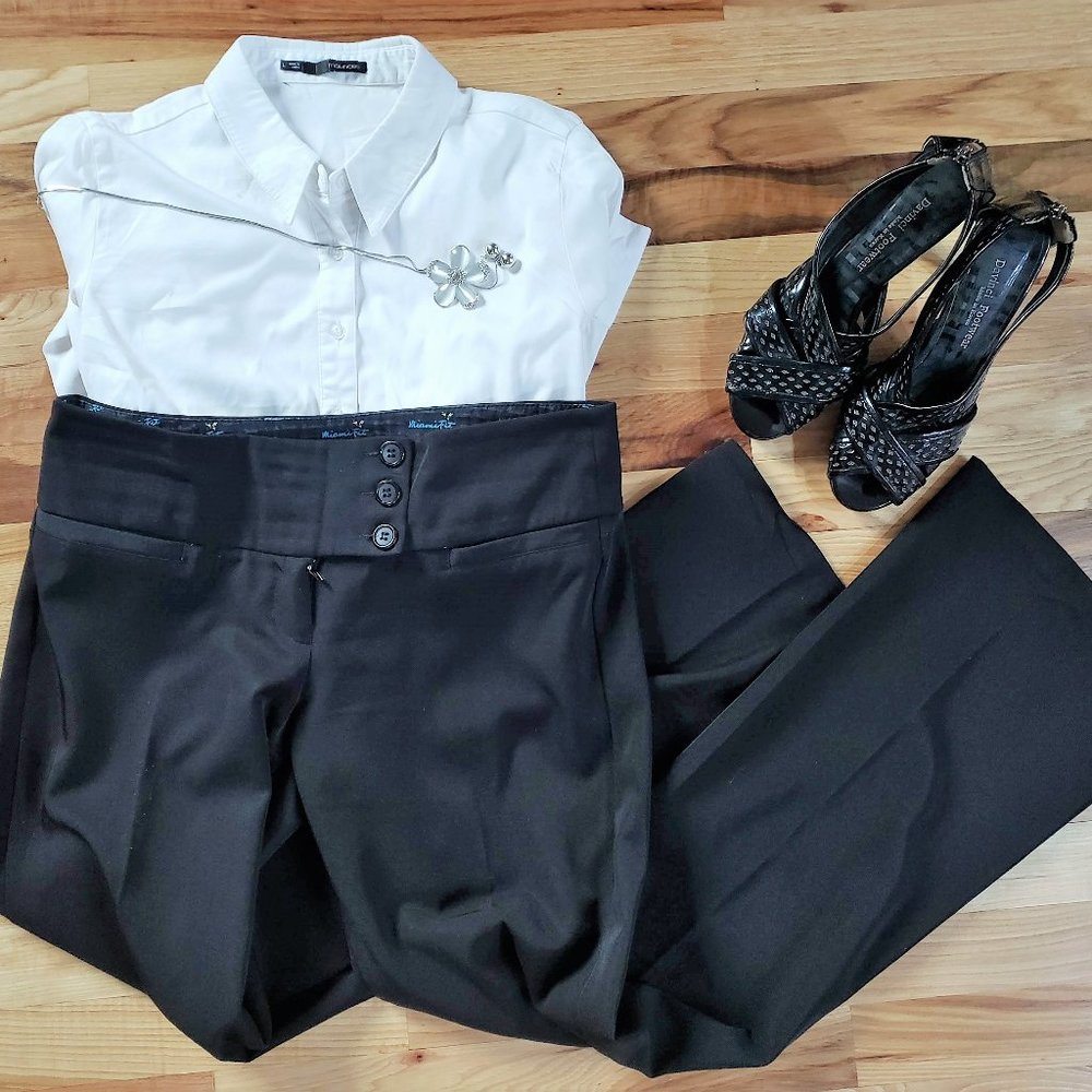 Joe Benbasset - Miami Fit - Black Slacks Size 7